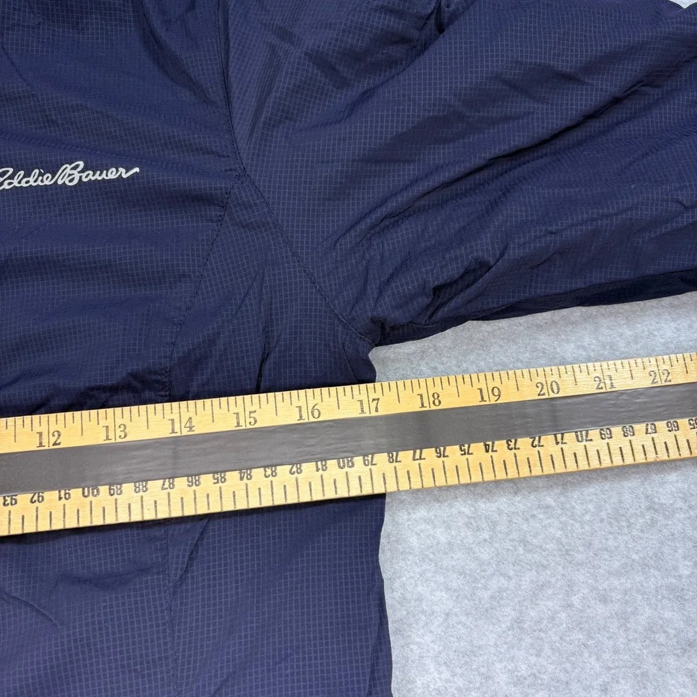 Eddie Bauer Kids Reversible Puffer Jacket Blue Navy Full Zip Quilted Coat